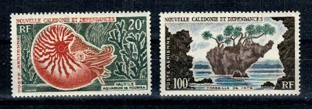New Caledonia 1962 - Posta Aeriana, serie neuzata