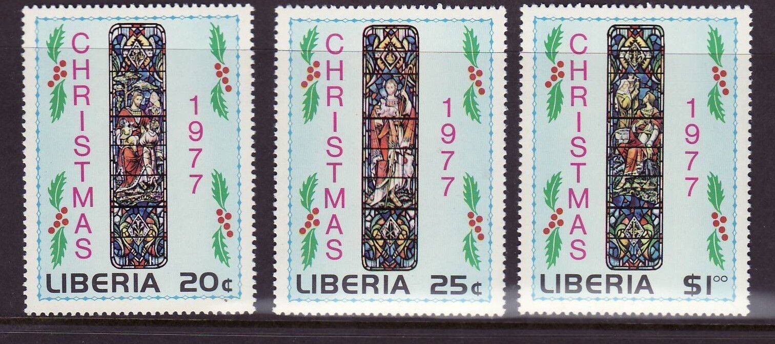 Liberia 1977 - Craciun, serie neuzata