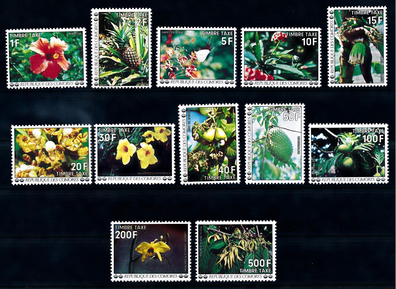 Comores 1977 - Flori, flora, serie neuzata