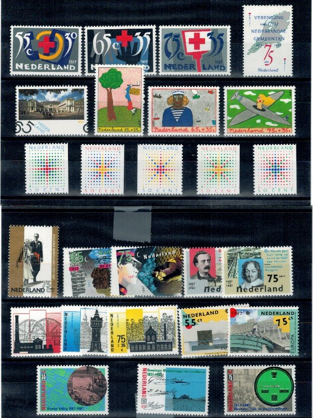 Olanda 1987 - Lot timbre neuzate