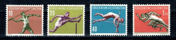 Liechtenstein 1956 - Sport, serie neuzata