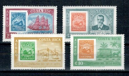 Costa Rica 1963 - Ziua marcii postale, serie neuzata