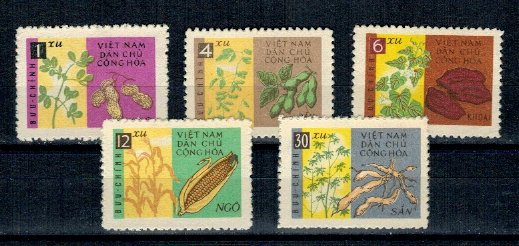Vietnam 1962 - Plante, agricultura, serie nestampilata