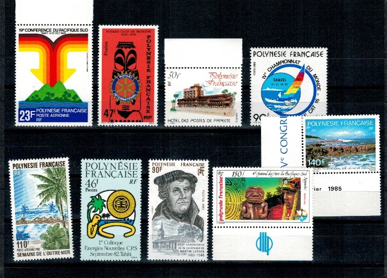 Polinezia Franceza 1979-1985 - Lot timbre neuzate
