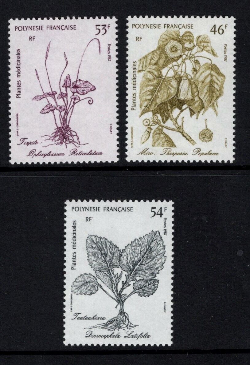 Polinezia Franceza 1987 - Plante medicinale, serie neuzata