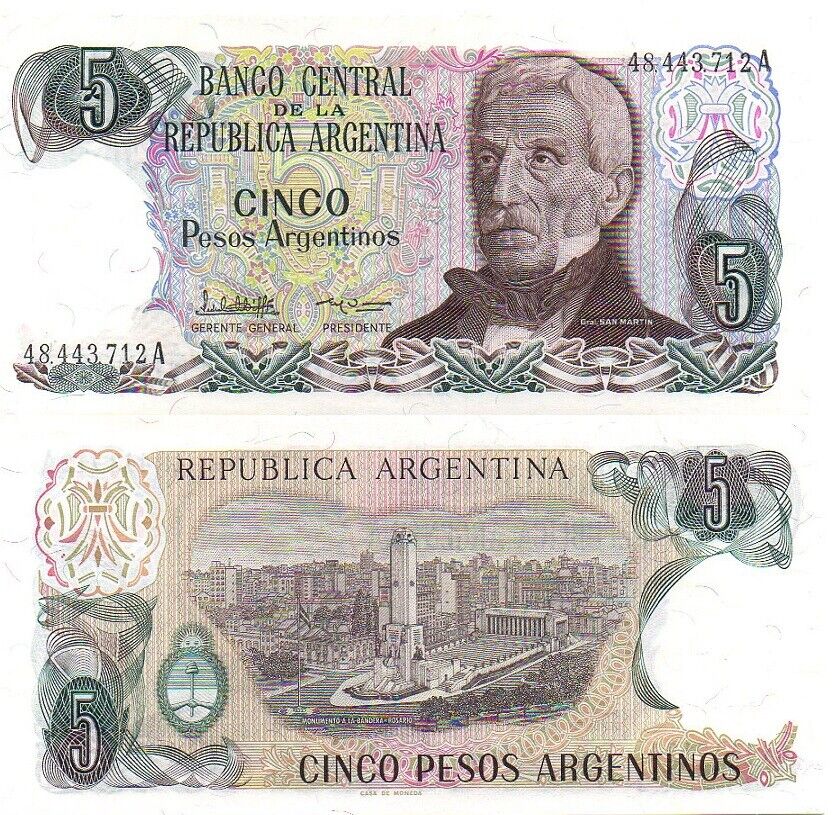 Argentina 1983-1984 - 5 pesos UNC
