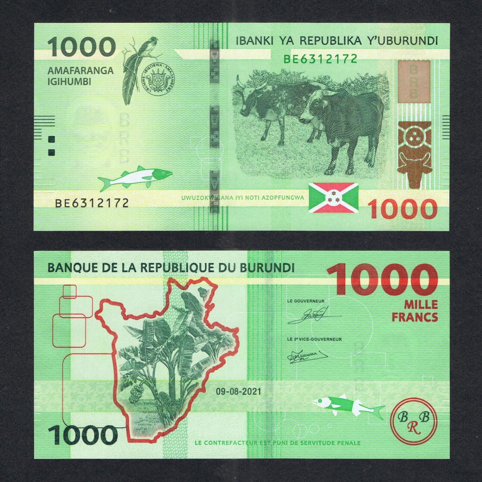 Burundi 2021 - 1000 francs UNC