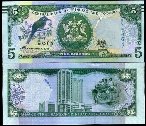 Trinidad and Tobago 2006(2017) - 5 dollars UNC