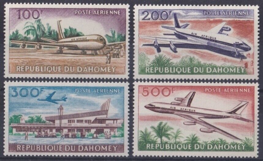Benin (Dahomey) 1963 - Avioane, aeroport, serie neuzata