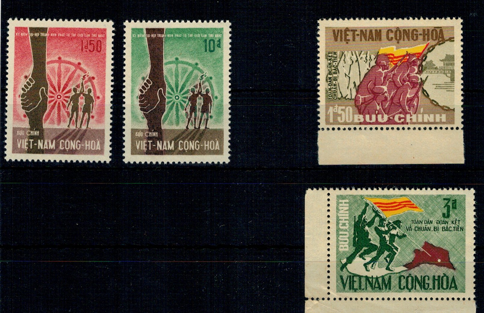 Vietnam Sud 1975 - Lot timbre neemise, neuzate