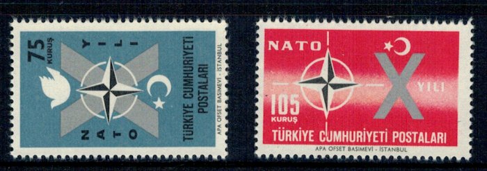 Turcia 1962 - NATO, serie neuzata