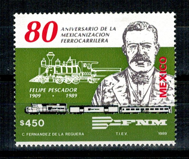 Mexic 1989 - Cai ferate, tren, neuzat