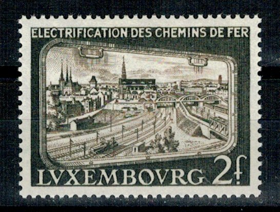 Luxemburg 1956 - Caile ferate, electrificarea, neuzat