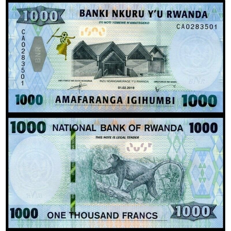 Rwanda 2019 - 1000 francs UNC