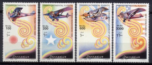Somalia 2001 - Avioane, transcontinental flights, serie neuzata