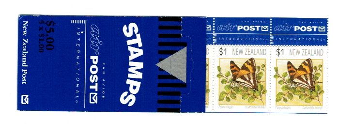 New Zealand 1981 - Fluturi, carnet filatelic neuzat