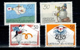 Liechtenstein 1992 - Greeting Stamps, serie neuzata