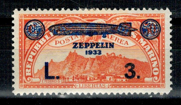 San Marino 1933 - Zeppelin, supr., Mi192 nestampilat