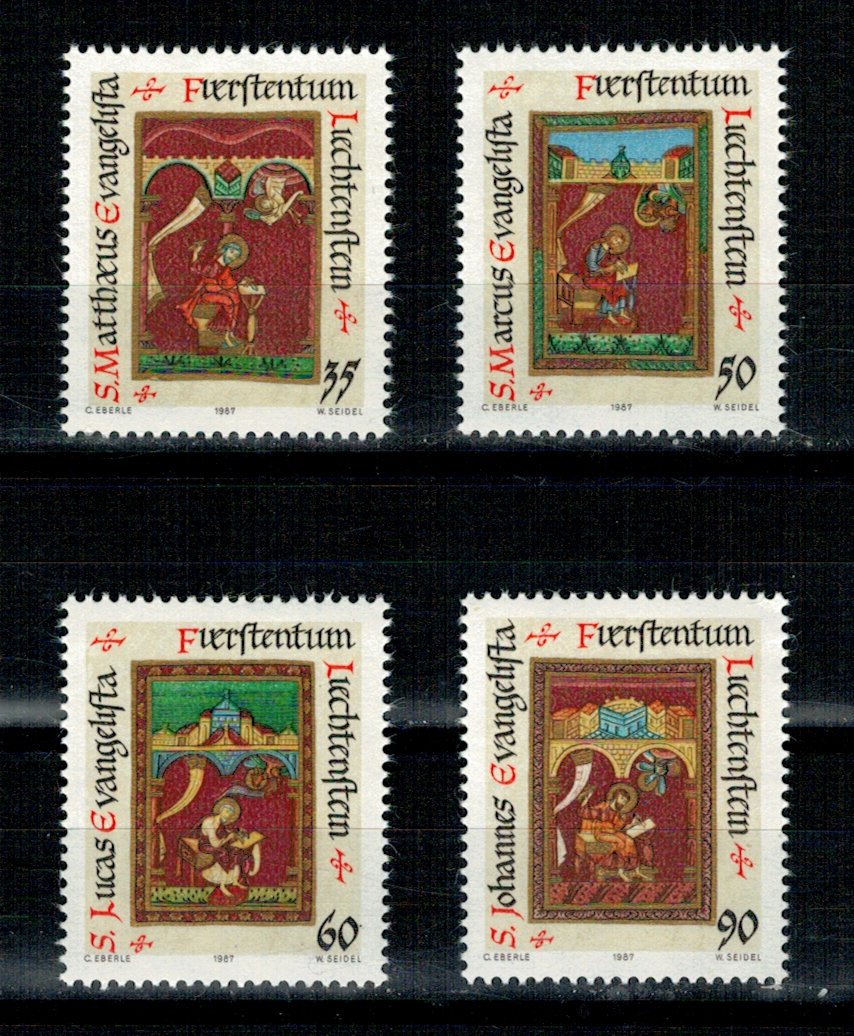 Liechtenstein 1987 - Cei 4 evanghelisti, serie neuzata