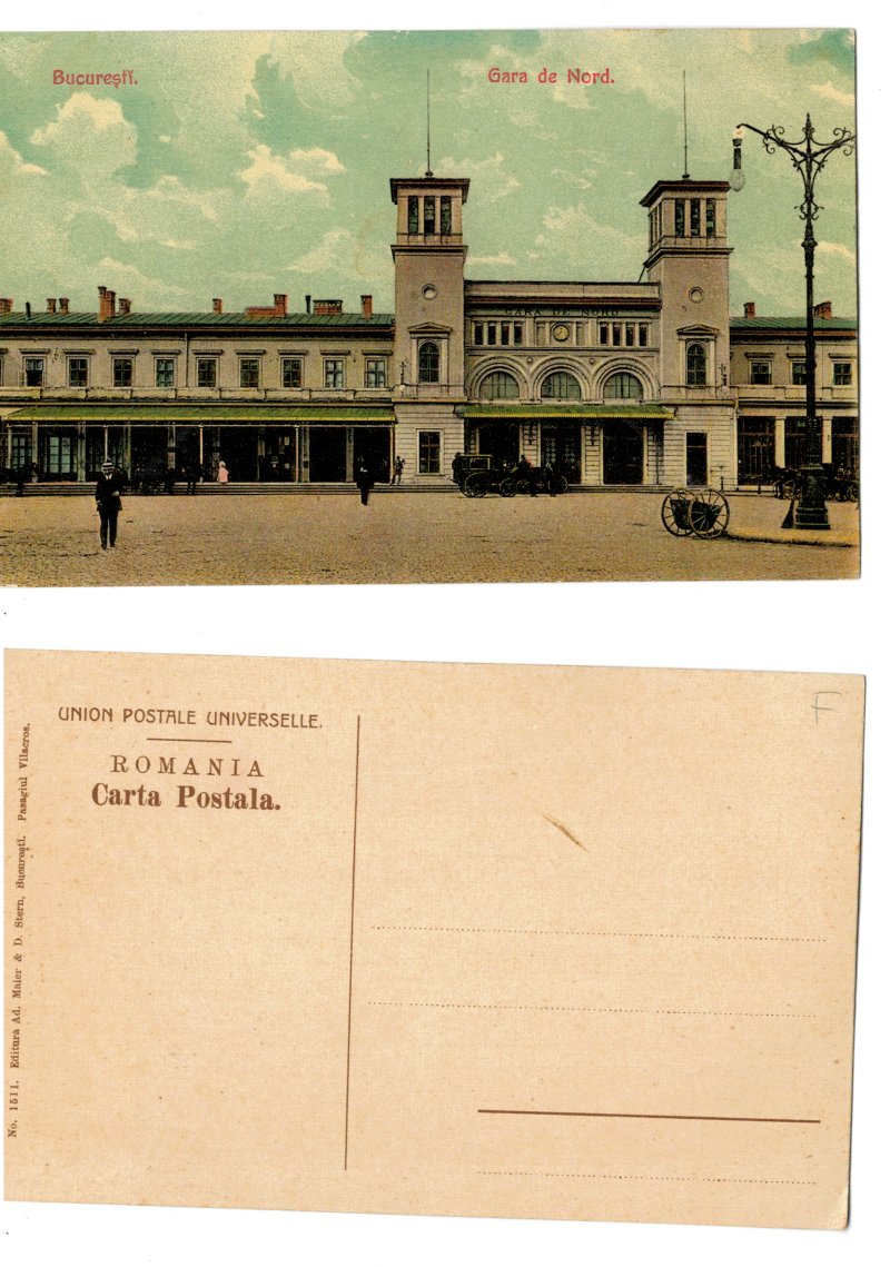 Bucuresti 1910 - Gara de Nord, ilustrata necirculata