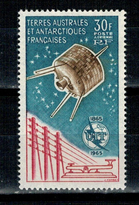 French South and Antarctic Terr. 1965 - UIT, satelit, neuzat