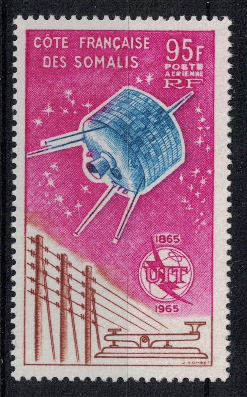 French Somali Coast 1965 - ITU, satelit, neuzat