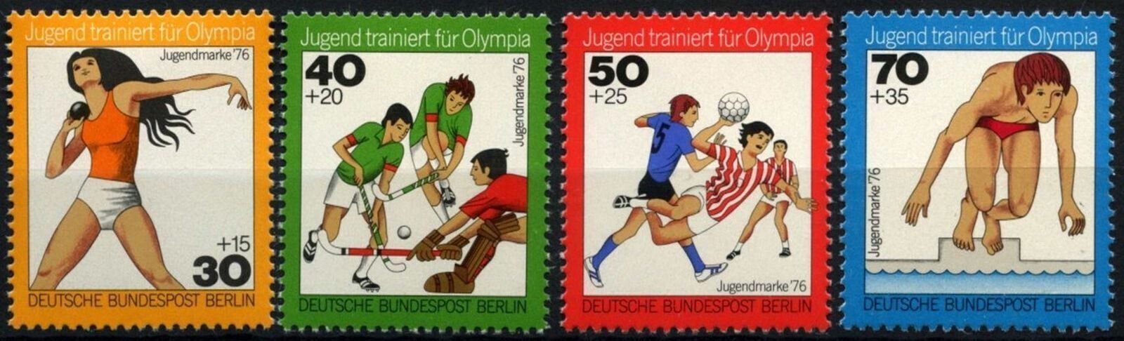 Berlin 1976 - Jocurile Olimpice, sport, serie neuzata