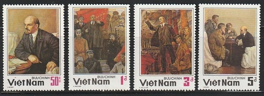 Vietnam 1984 - Lenin, picturi, arta, serie neuzata