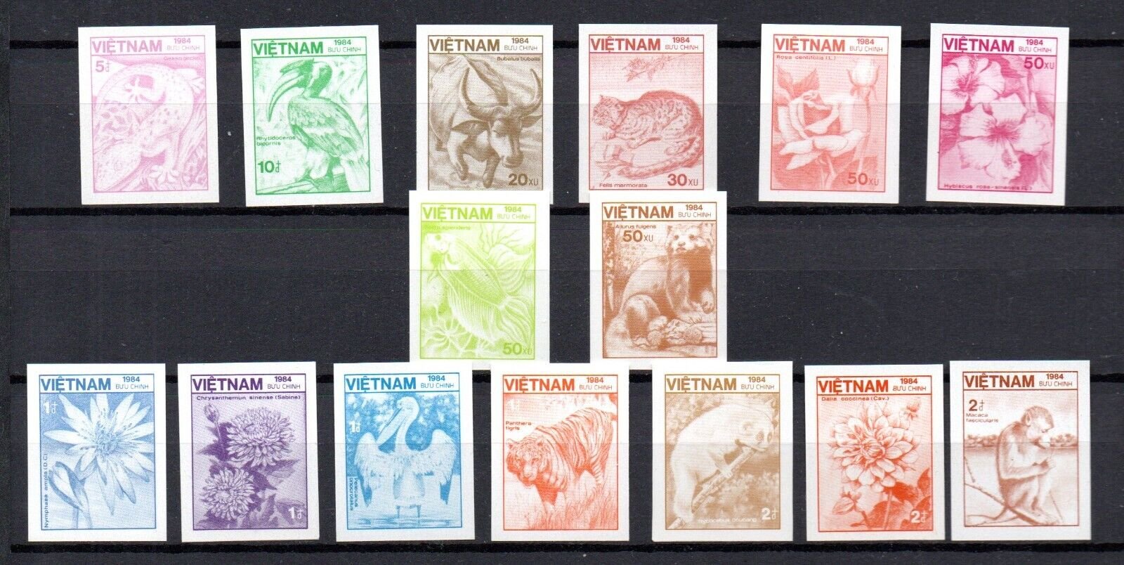 Vietnam 1984 - Fauna, flora, animale, plante, serie ndt neuzata