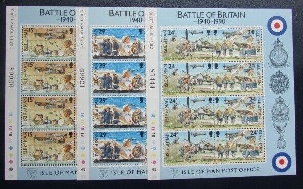 Isle of Man 1990 - 50th Battle of Britain, serie KLB neuzate