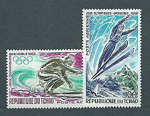 Tchad 1968 - Jocurile Olimpice Grenoble, serie neuzata