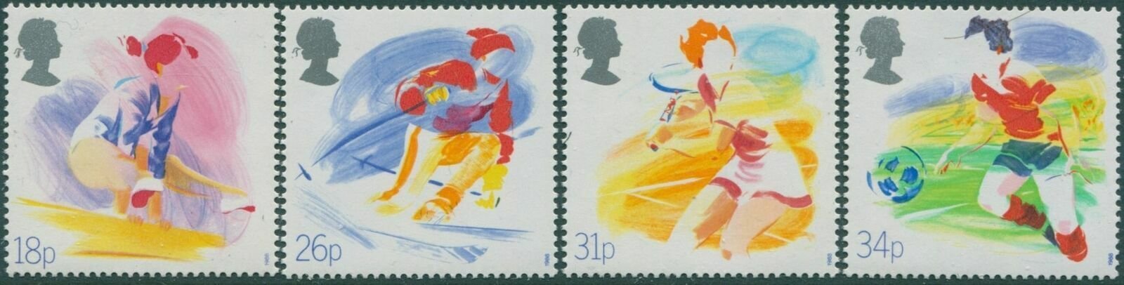 Marea Britanie 1988 - Sport, serie neuzata