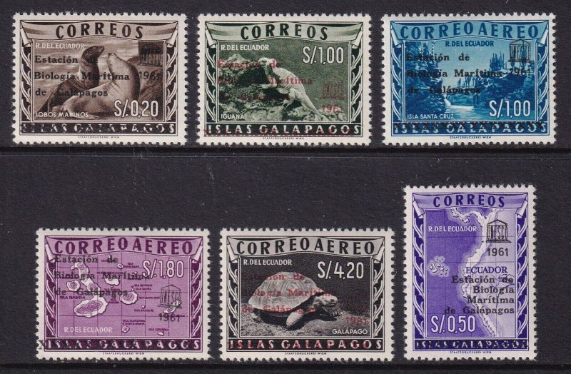 Ecuador 1961 - Galapagos, supr. UNESCO, serie neuzata