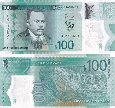 Jamaica 2022 - 100 dollars UNC