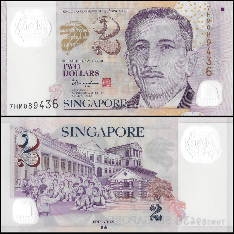 Singapore 2022 - 2 dollars UNC