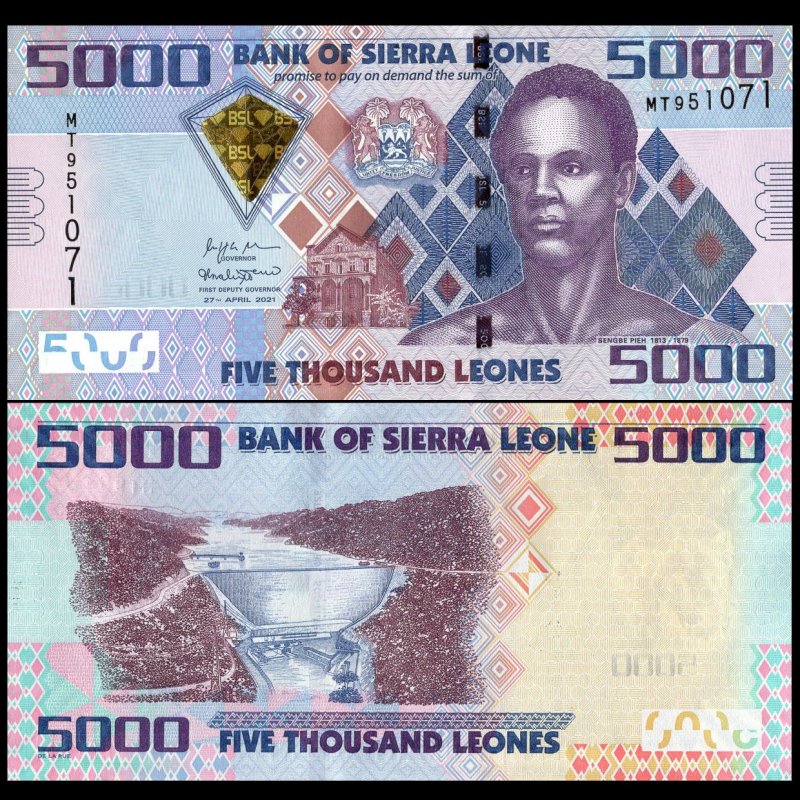 Sierra Leone 2021 - 5000 leones UNC