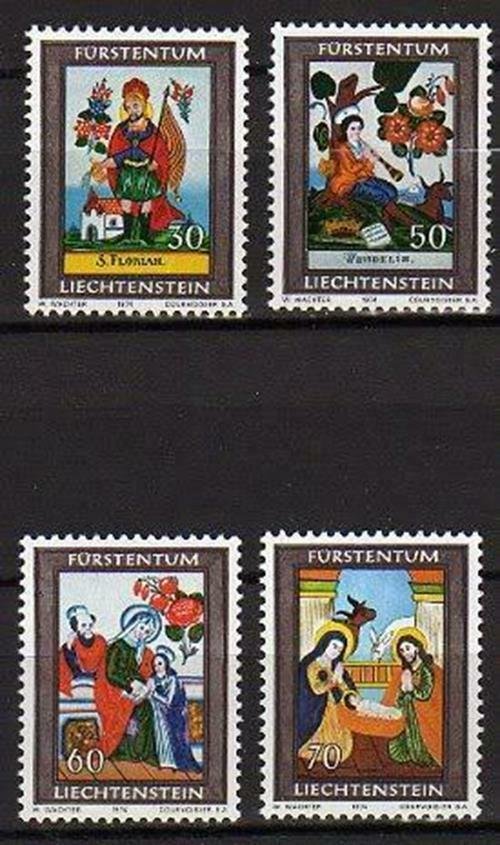 Liechtenstein 1974 - Craciun, serie neuzata