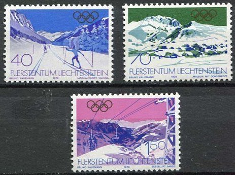 Liechtenstein 1979 - Jocurile Olimpice de iarna, serie neuzata