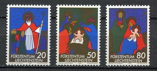 Liechtenstein 1981 - Craciun, serie neuzata