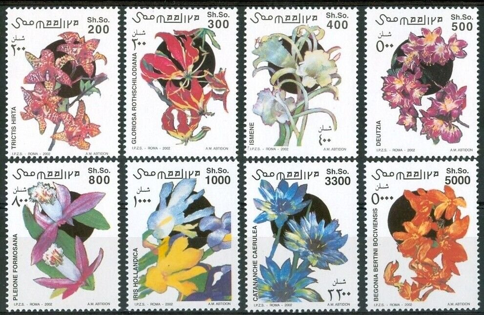 Somalia 2002 - Flori, orhidee, serie neuzata