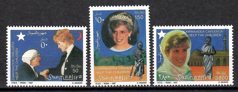 Somalia 1998 - Printesa Diana, Maica Teresa, serie neuzata