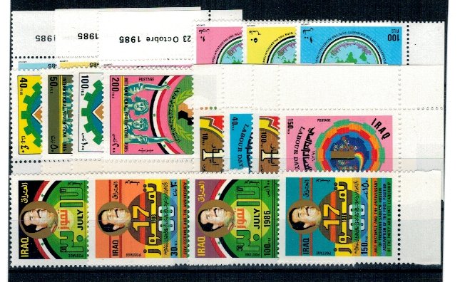Irak 1985 - Lot timbre neuzate, serii
