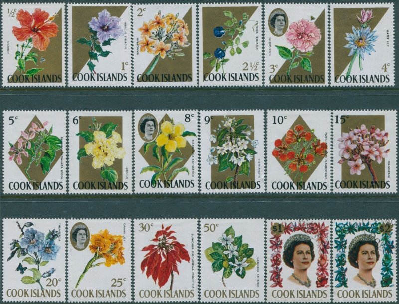Insulele Cook 1967 - Flori, serie neuzata