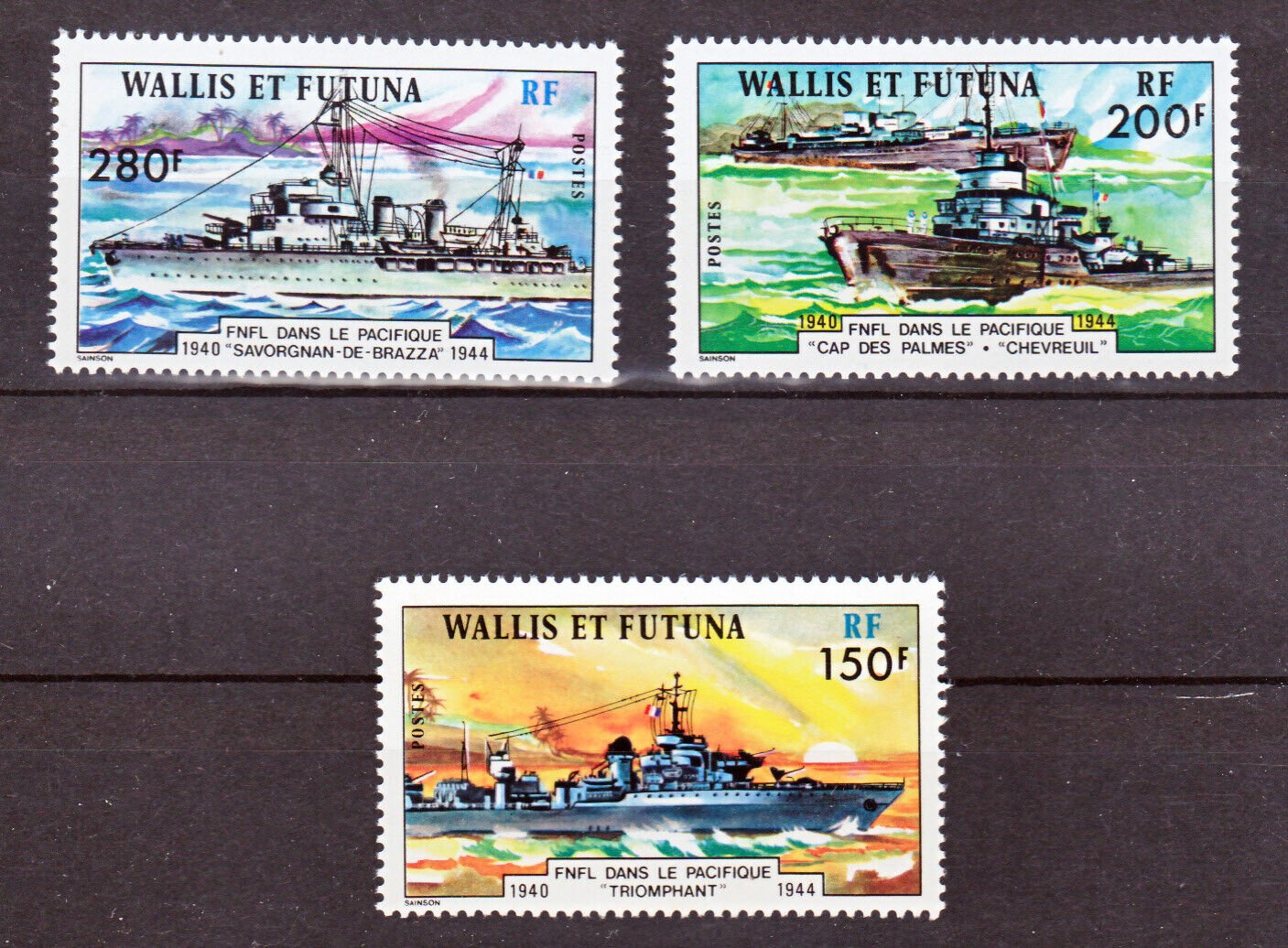 Wallis & Futuna 1978 - Vapoare, nave de razboi, serie neuzata