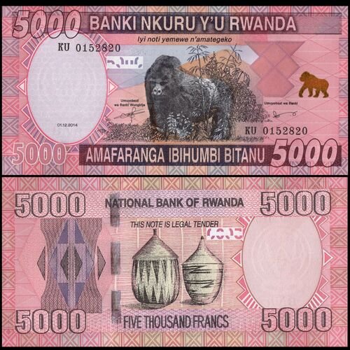Rwanda 2014 - 5000 francs UNC