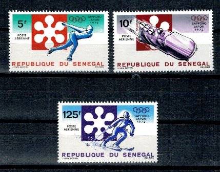 Senegal 1972 - Jocurile Olimpice de iarna, serie neuzata