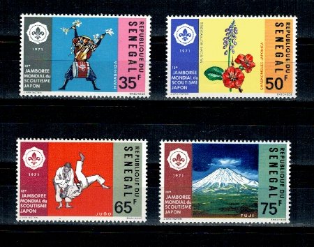 Senegal 1971 - Cercetasi, Jamboreea din Japonia, serie neuzata