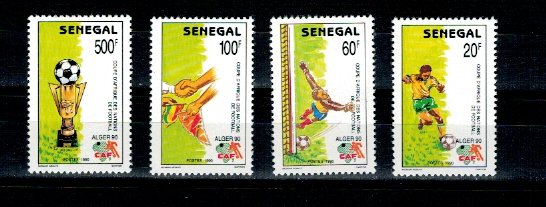 Senegal 1990 - Fotbal, Cupa Africii, serie neuzata
