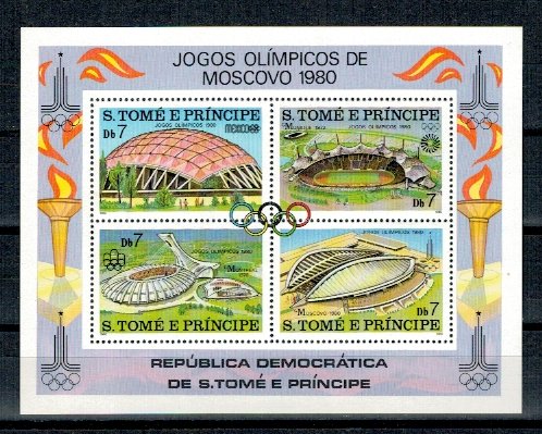 Sao Tome 1980 - Jocurile Olimpice, bloc neuzat