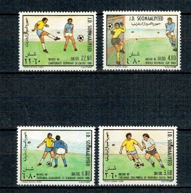 Somalia 1986 - C.M. fotbal, serie neuzata
